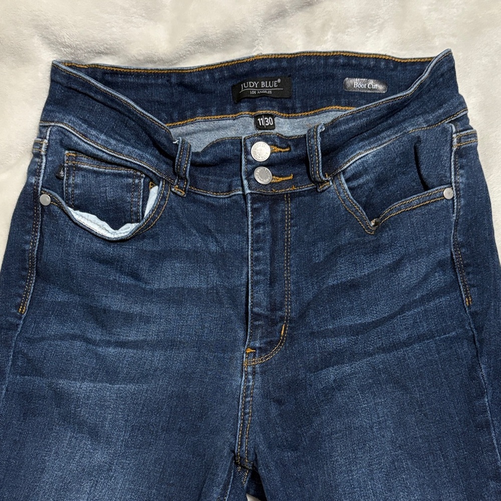 Judy Blue Dark Wash Boot Cut Jeans - Blue